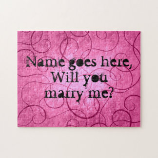 Puzzle Propuesta de matrimonio rosa