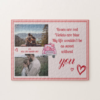 Puzzle Propuesta matrimonial de San Valentín XO Foto de c