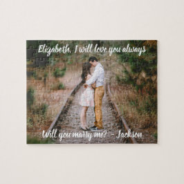 Puzzle Propuesta matrimonial me casan con escritura y fot
