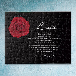 Puzzle Propuesta matrimonial única te casarás conmigo