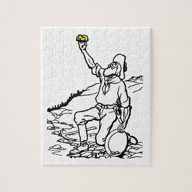 Puzzle Prospector minero de oro de antaño (Vertical)