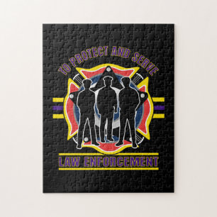 Puzzle Proteja y sirva la policía