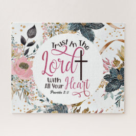 Puzzle Proverbios 3:5 Confianza en el Verso de la Biblia 