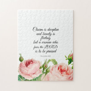 Puzzle Proverbios Florales 31:30