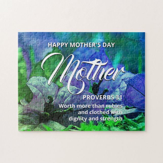 Puzzle PROVERBS 31 Floral Feliz Día de la Madre (Horizontal)