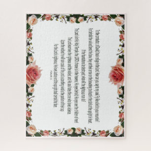 Puzzle PSALM-11, ver los hijos de los hombres, floral ros