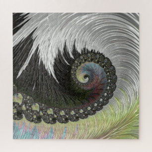 Puzzle Psicodelia Fantasía Espiral Groovy Arte Fractal