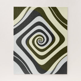 Puzzle Psicodelia Hipnótica Swirl Groovy Fractal Art