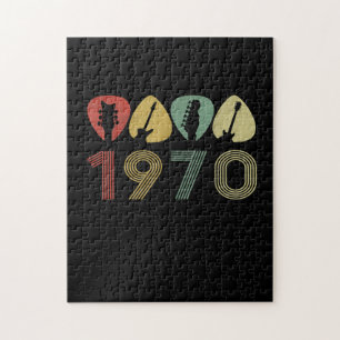 Puzzle Púa de guitarra Guitarista 1970