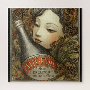 PUZZLE PUBLICIDAD DE ESTILO VINTAGE DE BUXEMBOURG.