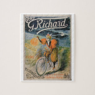 Puzzle Publicidad de poster "G. Richard Cycles", París