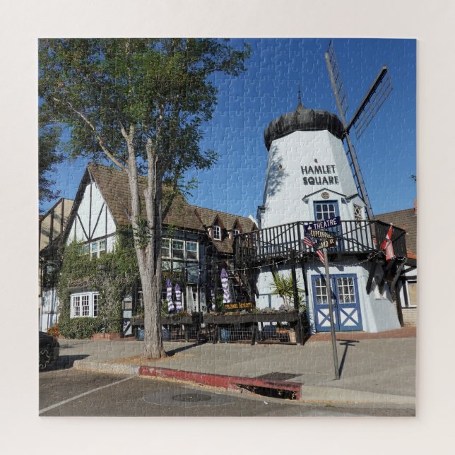 Puzzle Pueblo danés de Solvang California, un molino de v (Vertical)