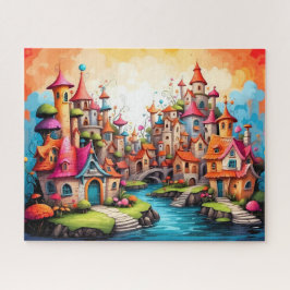 Puzzle Pueblo de Cuento de Hadas Caprichoso junto al Río