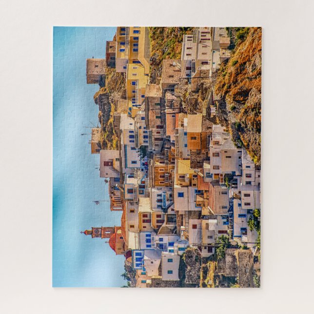 Puzzle Pueblo de Grecia Isla de Karpathos (Vertical)