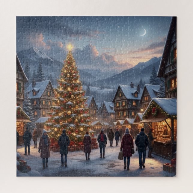 Puzzle Pueblo de Navidad (Vertical)