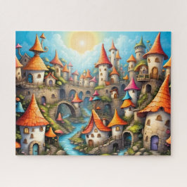 Puzzle Pueblo del Castillo Caprichoso con Puentes