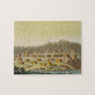 Puzzle Pueblo indio, nueva Georgia, Alaska (engrav del