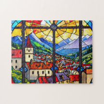 Pueblo inoxidable 1 foto rompe Internet Jigsaw Puz