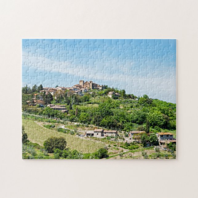 Puzzle Pueblo Tradicional Típico De La Toscana - Italia (Horizontal)