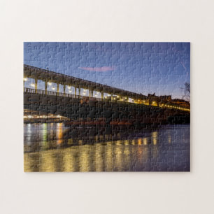 Puzzle Puente Bir-Hakeim al amanecer en invierno - París