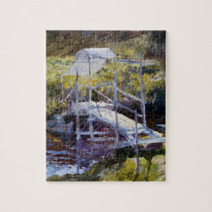 Puzzle Puente blanco por John Twachtman