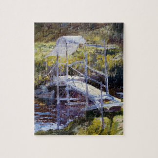 Puzzle Puente blanco por John Twachtman