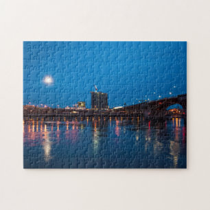 Puzzle Puente Burnside de noche, Portland