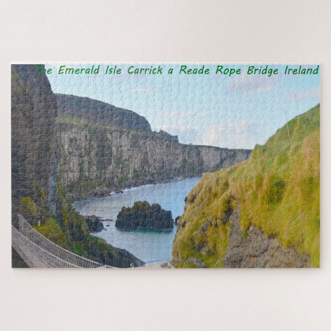 Puzzle Puente Carrick-A-Rede Rope Bridge Ireland Jigsaw P (Horizontal)