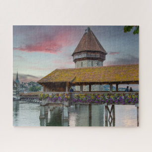 Puzzle Puente Cheapel en Lucerna, Suiza