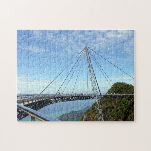 Puzzle Puente colgante de Langkawi Malasia. (Horizontal)