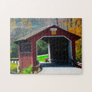 Puzzle Puente Cubierto Amish.
