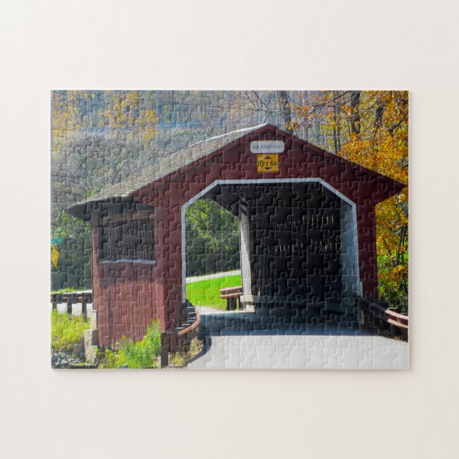 Puzzle Puente Cubierto Amish. (Horizontal)