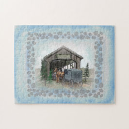 Puzzle Puente cubierto de Amish