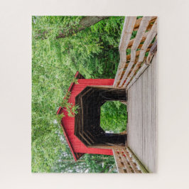 Puzzle Puente cubierto de crema de azúcar, Glenarm, IL 52