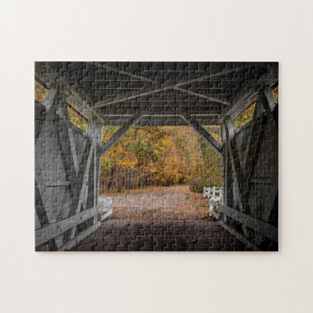 Puzzle Puente cubierto de Everatt Road (Horizontal)