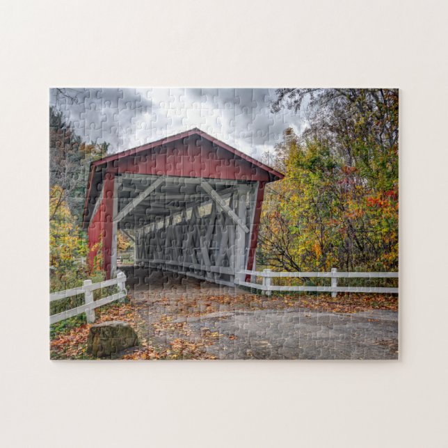 Puzzle Puente cubierto de Everatt Road (Horizontal)