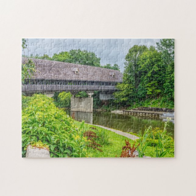 Puzzle Puente cubierto de Frankenmuths (Horizontal)