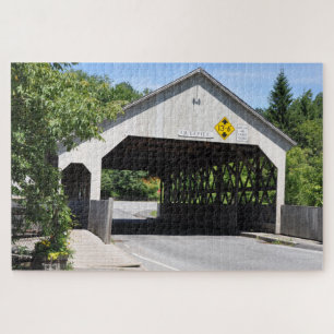 Puzzle Puente cubierto Gorge Quechee Gorge, Vermont - Rom