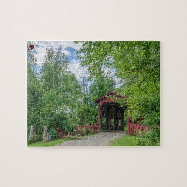 Puzzle Puente Cubierto Vermont (Horizontal)