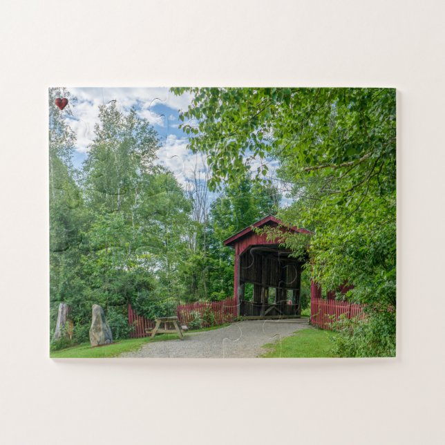 Puzzle Puente Cubierto Vermont (Horizontal)