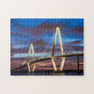 Puzzle Puente de Arturo Ravenel en la noche