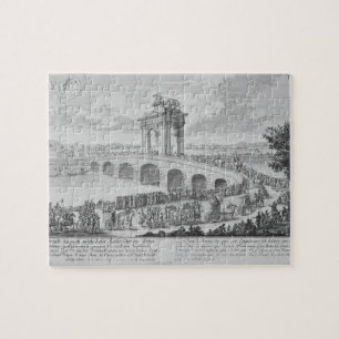 Puzzle Puente de Augustus encendido vía Flaminia, cerca