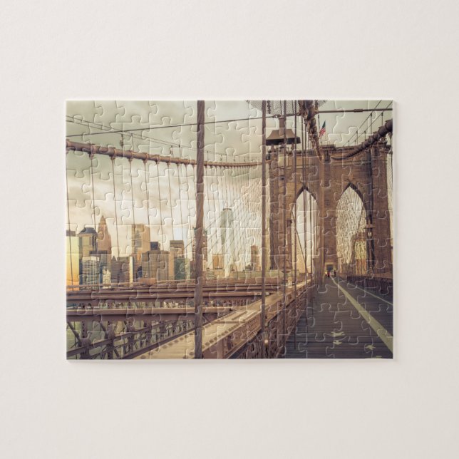 Puzzle Puente de Brooklyn en Sunset (Horizontal)