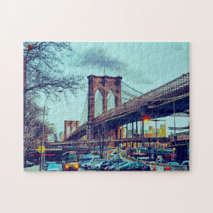 Puzzle Puente de Brooklyn Nueva York.