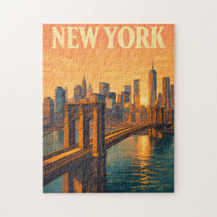 Puzzle Puente de Brooklyn NYC Viaje Nueva York Rompecabez