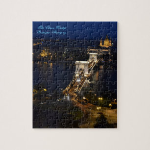 Puzzle Puente de cadena en la noche