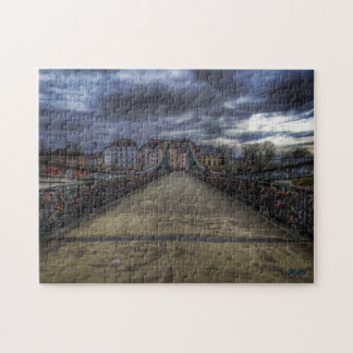 Puzzle “Puente de hierro – Frankfurt”