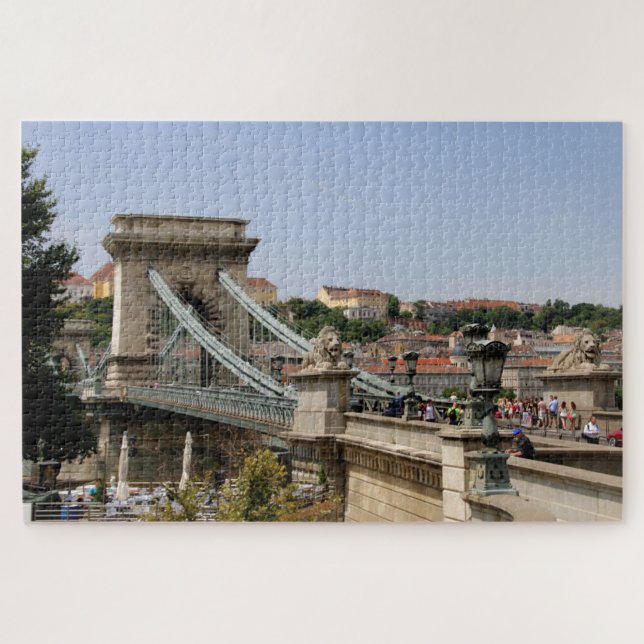 Puzzle Puente de la cadena Széchenyi, Budapest, Hungría (Horizontal)