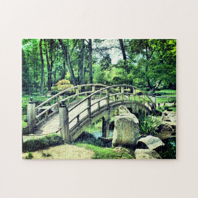 Puzzle Puente de madera - Hermoso (Horizontal)