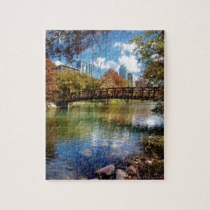 Puzzle Puente de rastro corriente del lago ladybird -